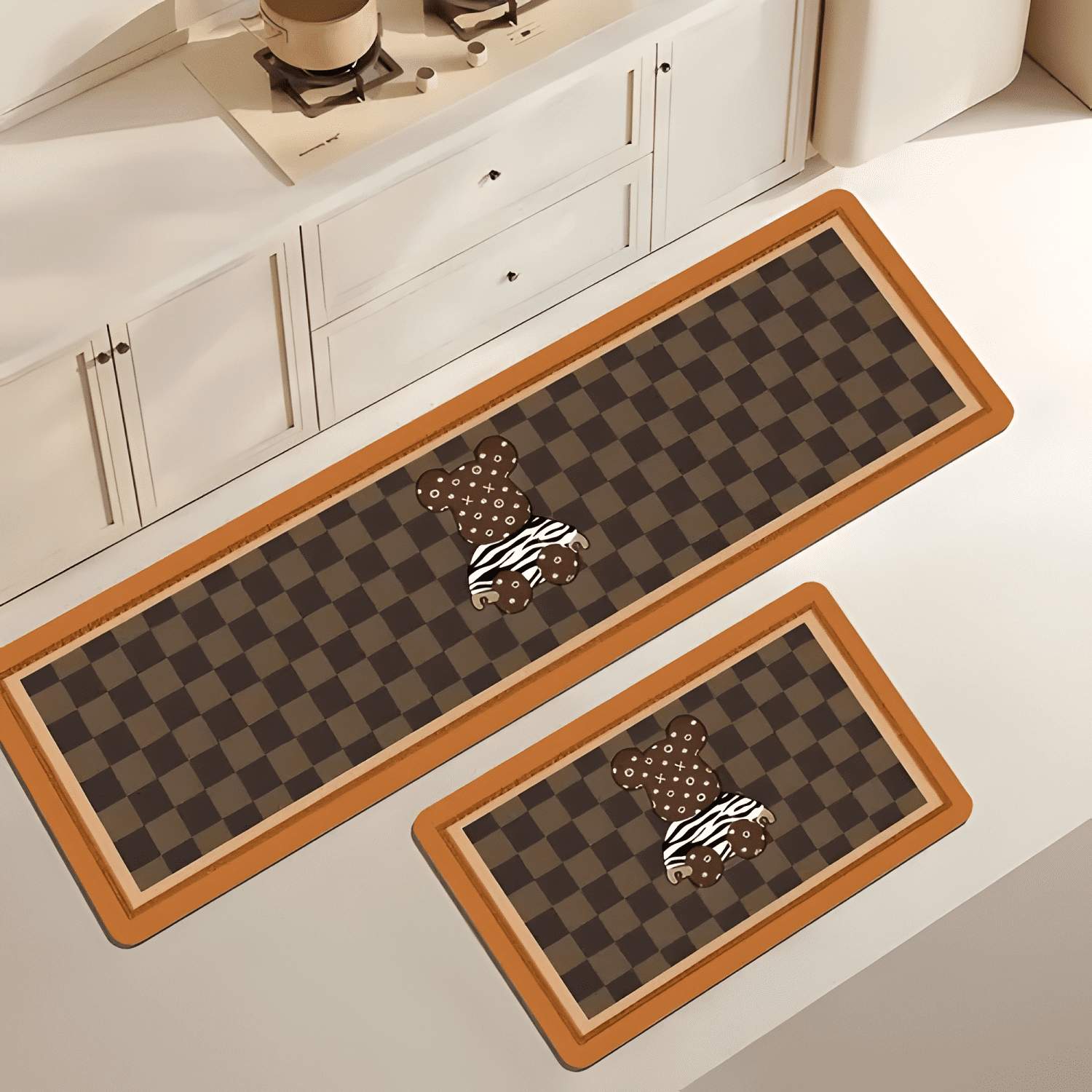 Pack 2 Alfombras Goma Tapete De Baño Cocina #2-2