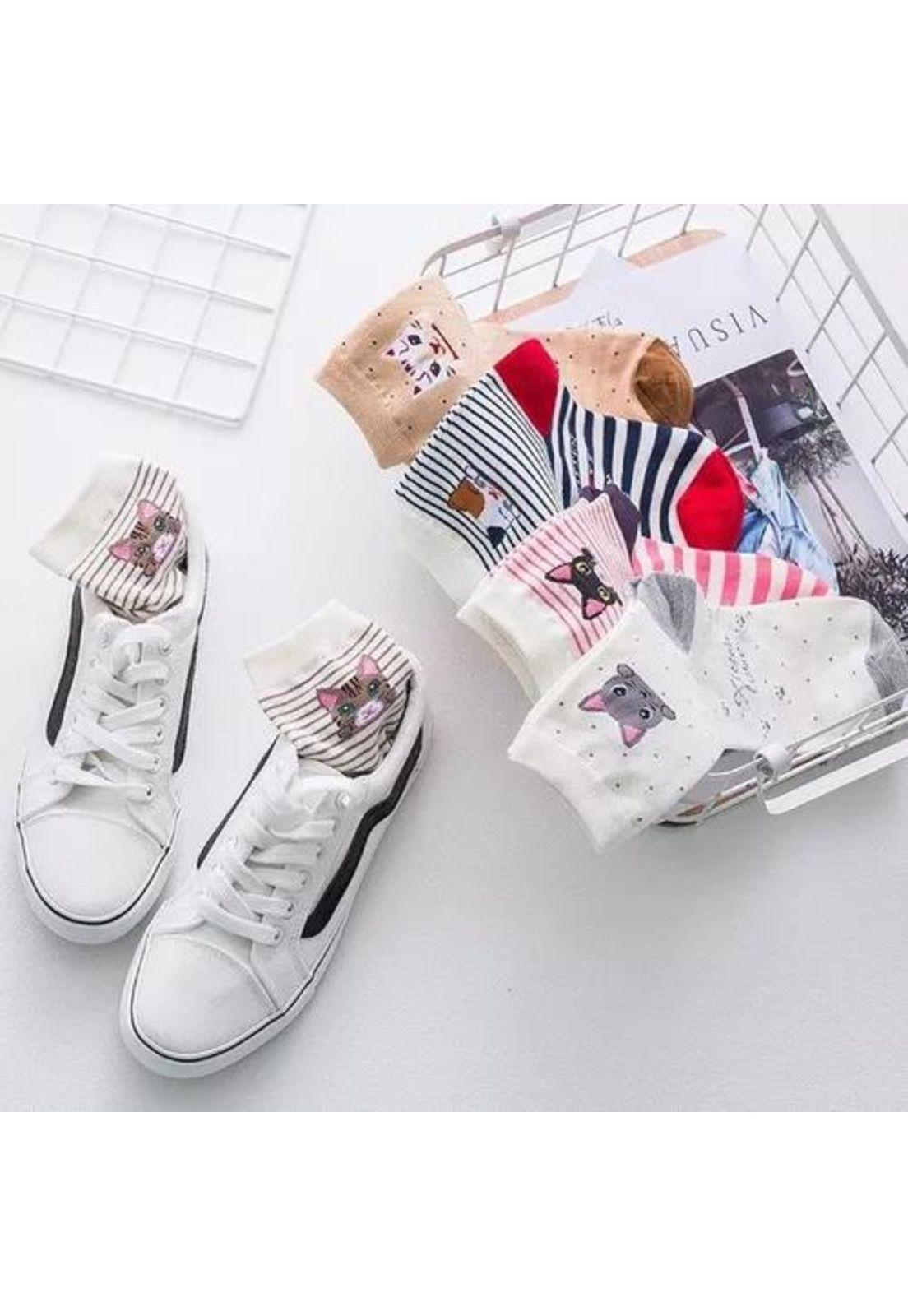 Pack de 12 calcetines largos para dama, diseño de rayas con bambú, multicolor-2