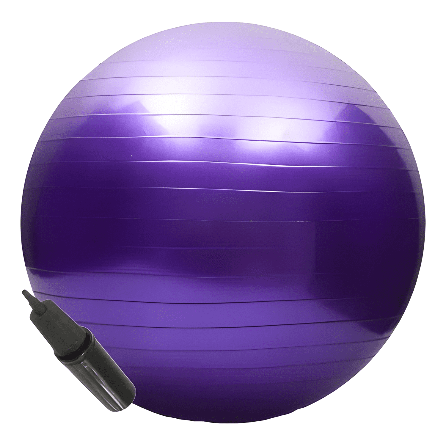 Pelota de gimnasia pilates swiss yoga de 65 cm Morado-2
