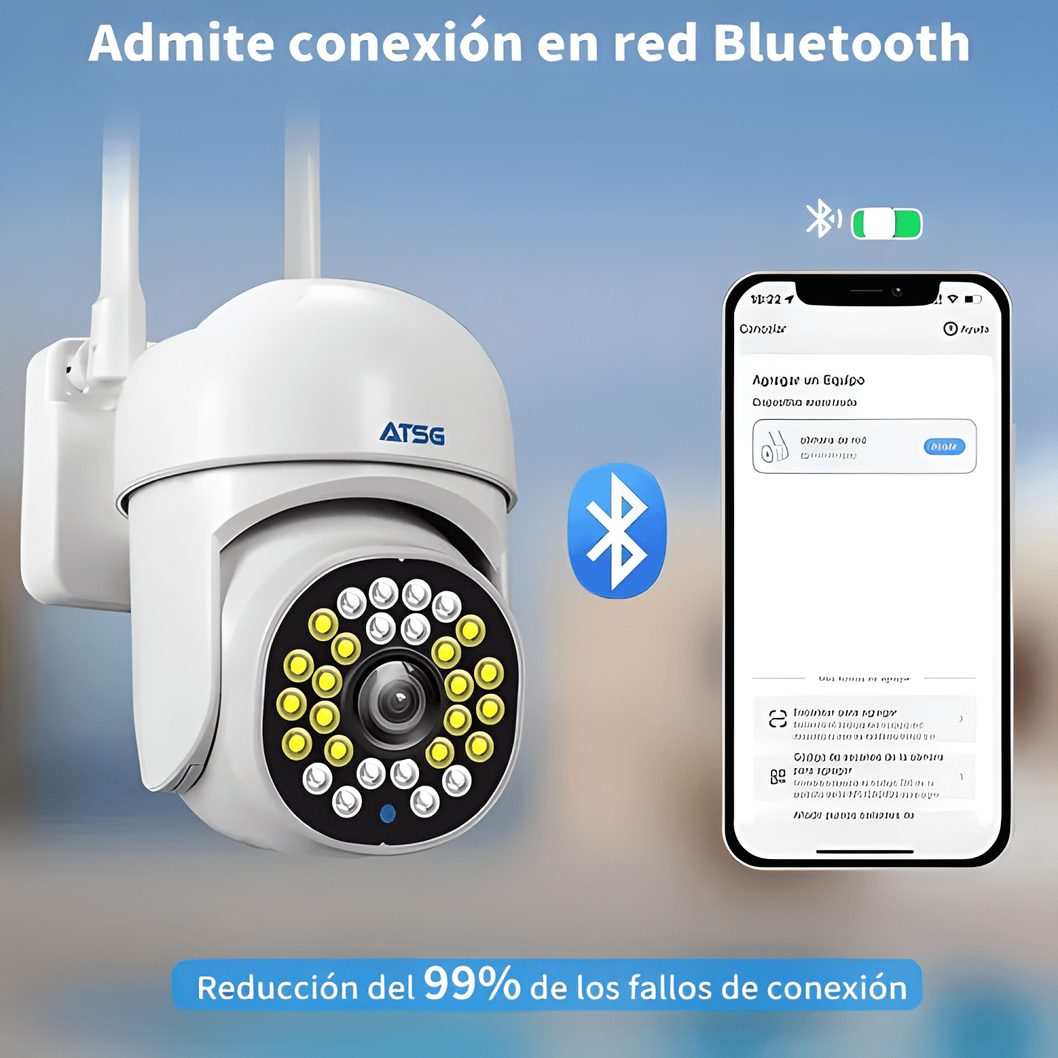 Atsg® 2x5g Cámaras de Seguridad con Ir y Resistente al Agua-4