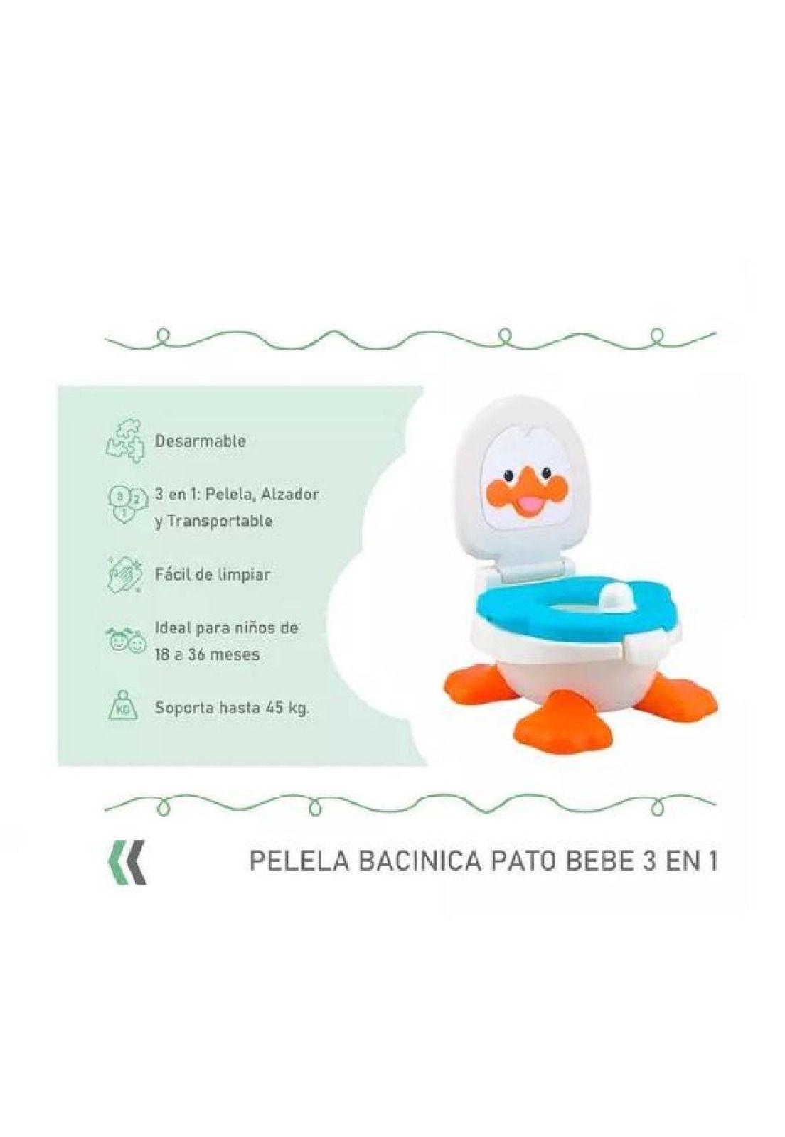 Pelela Bacinica Pato Bebé - 3 en 1, Niño o Niña, Metinca-2