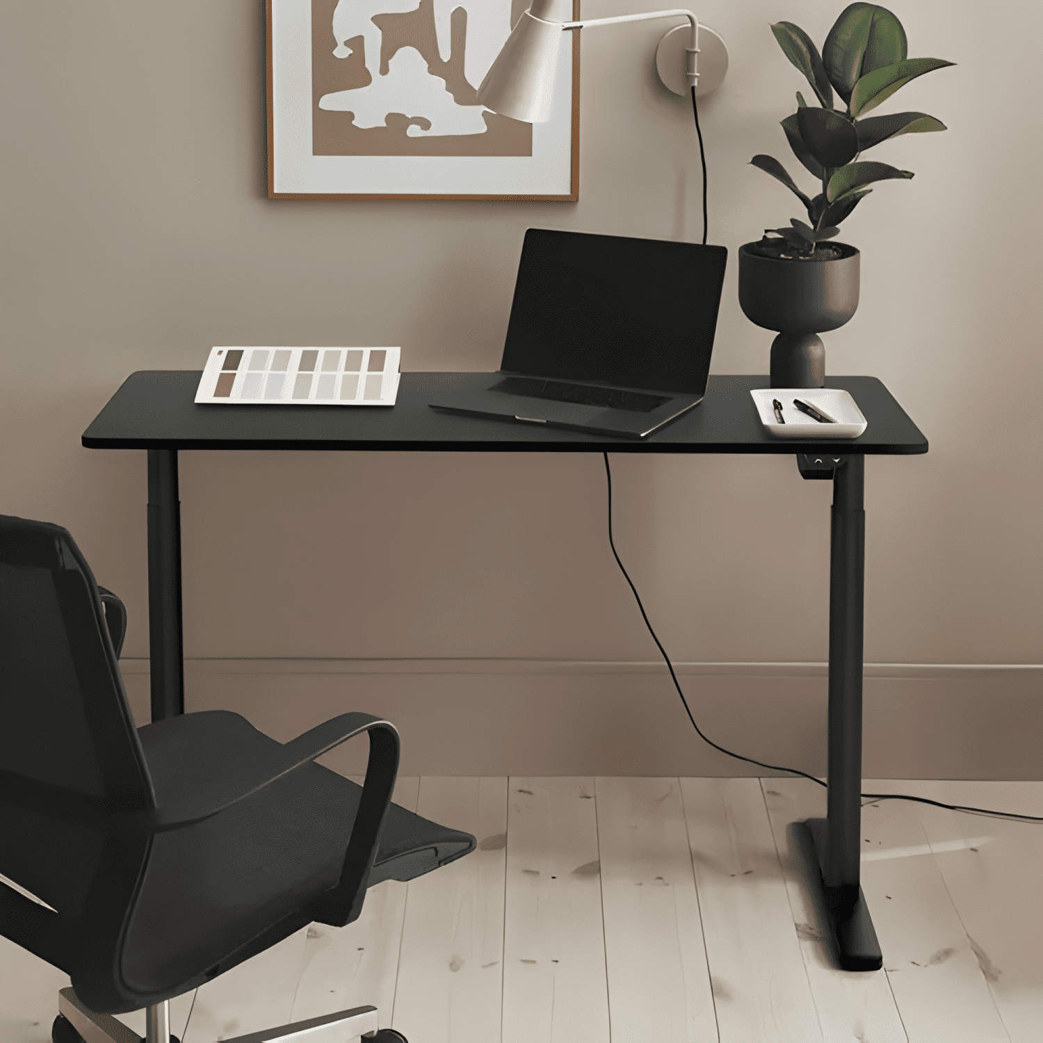 Escritorio home office orion eléctrico form Negro-2