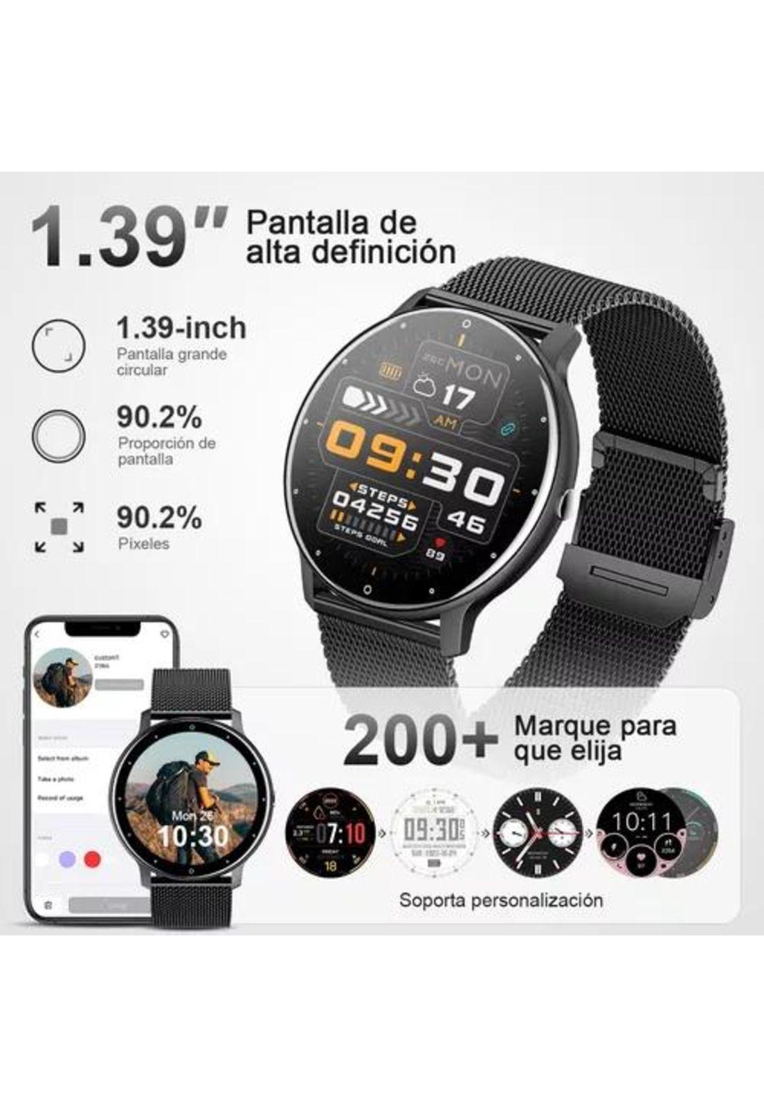 Reloj inteligente hombre mujer smartwatch llamada bluetoo...-2