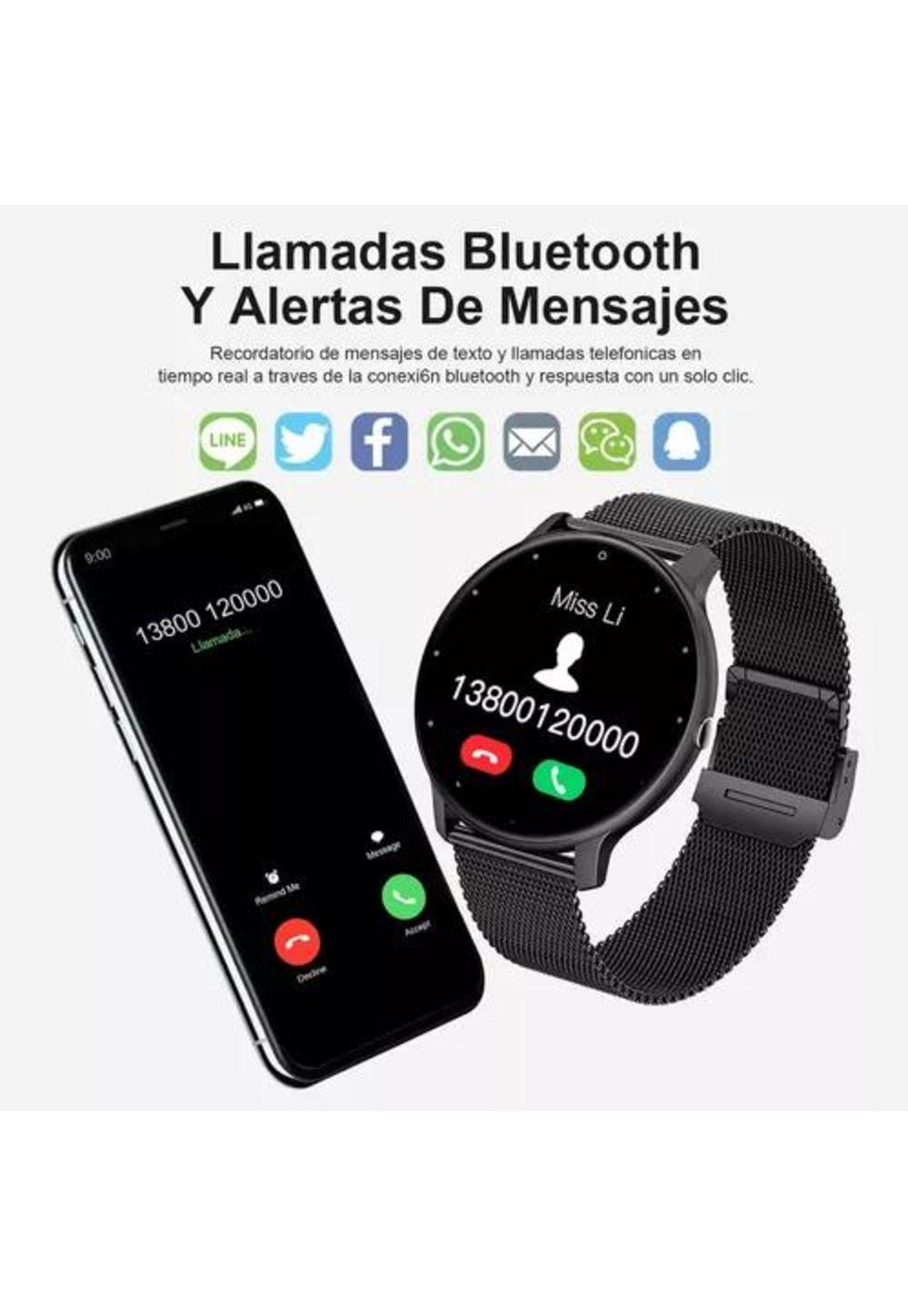 Reloj inteligente hombre mujer smartwatch llamada bluetoo...-5