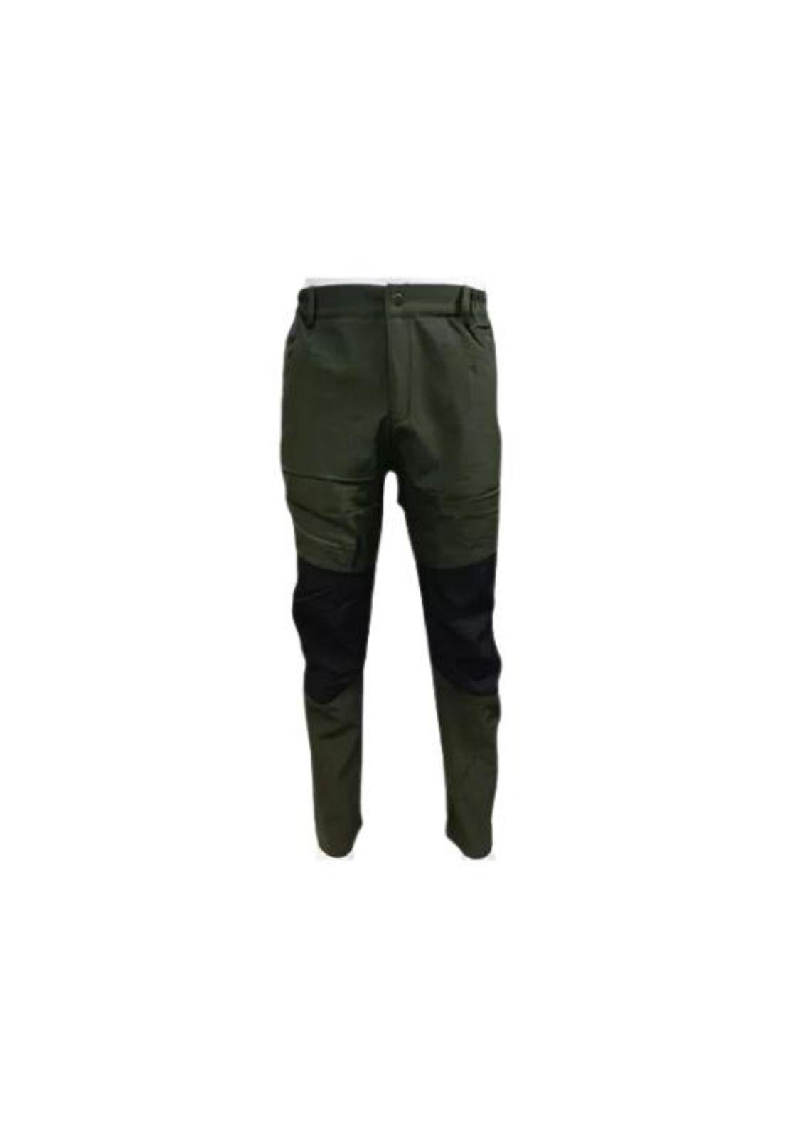 Pantalón outdoor hombre impermeable para nieve, color verde musgo 2XL-0