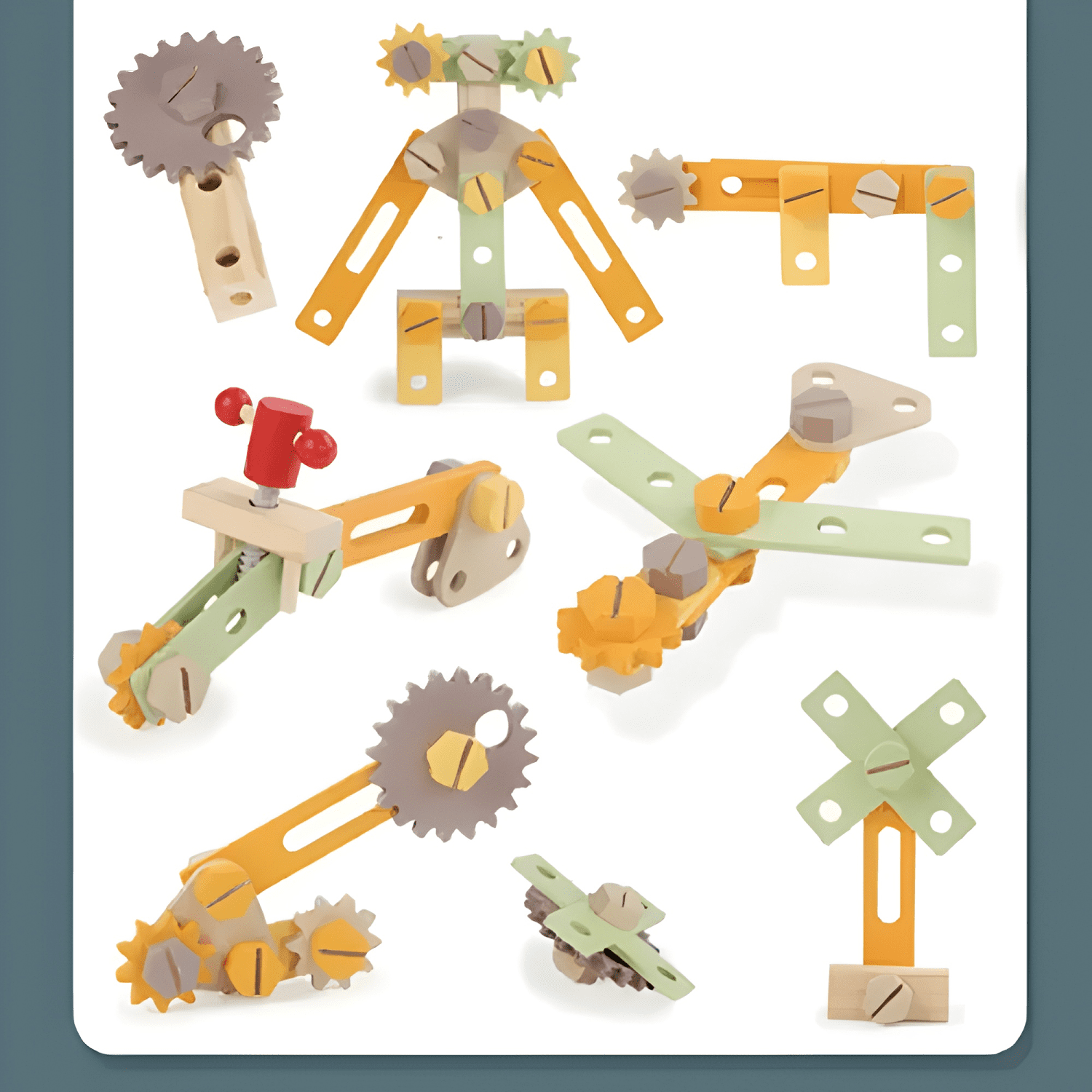 Set de herramientas de madera de construcción para niños #1-3