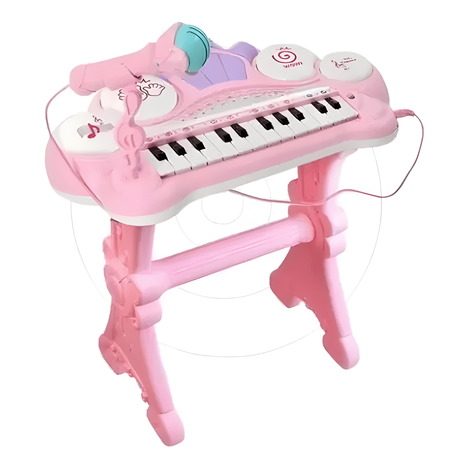 Teclado electrónico piano para niños musical con micrófono-1