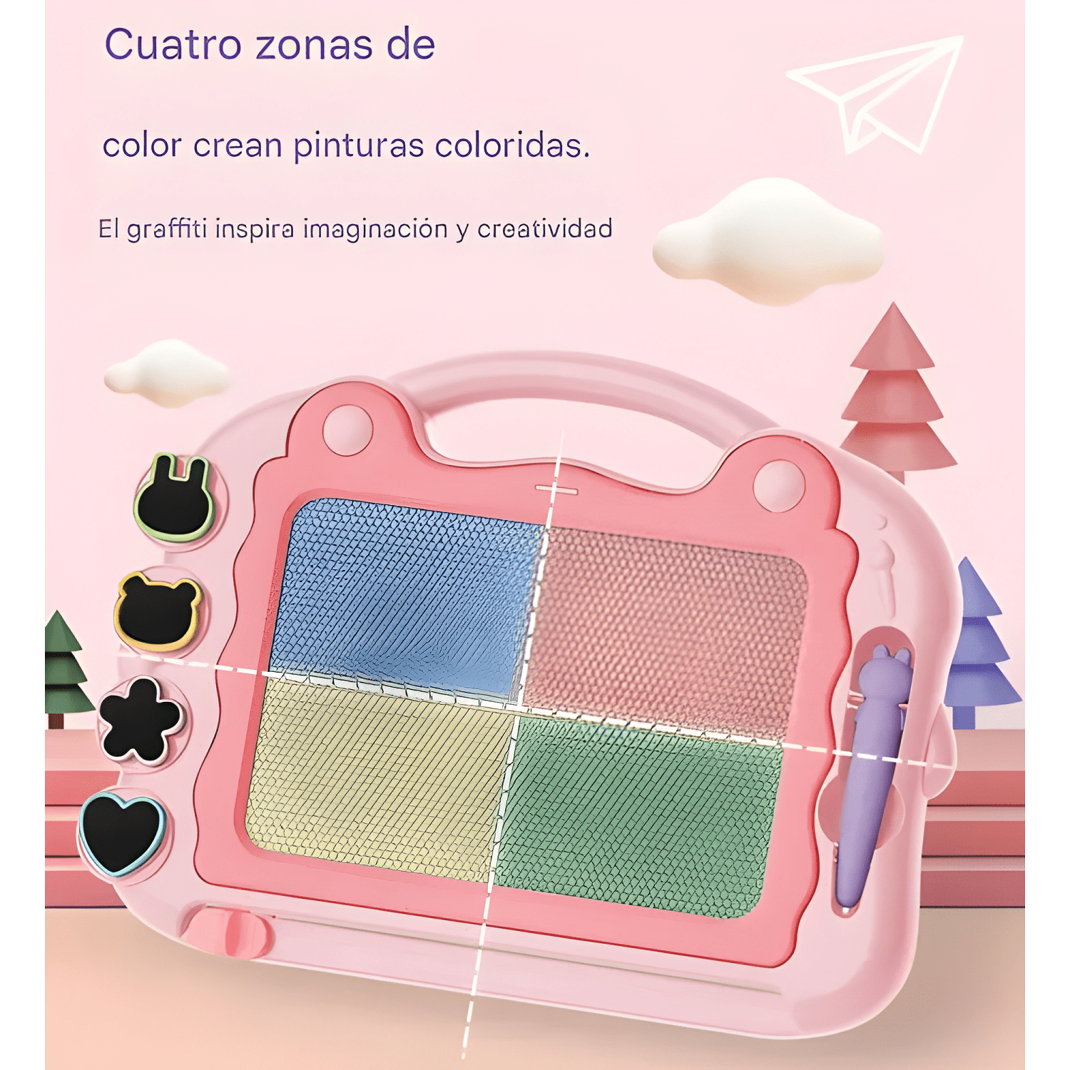 Juego pizarra mágica con soporte para niños #16-1
