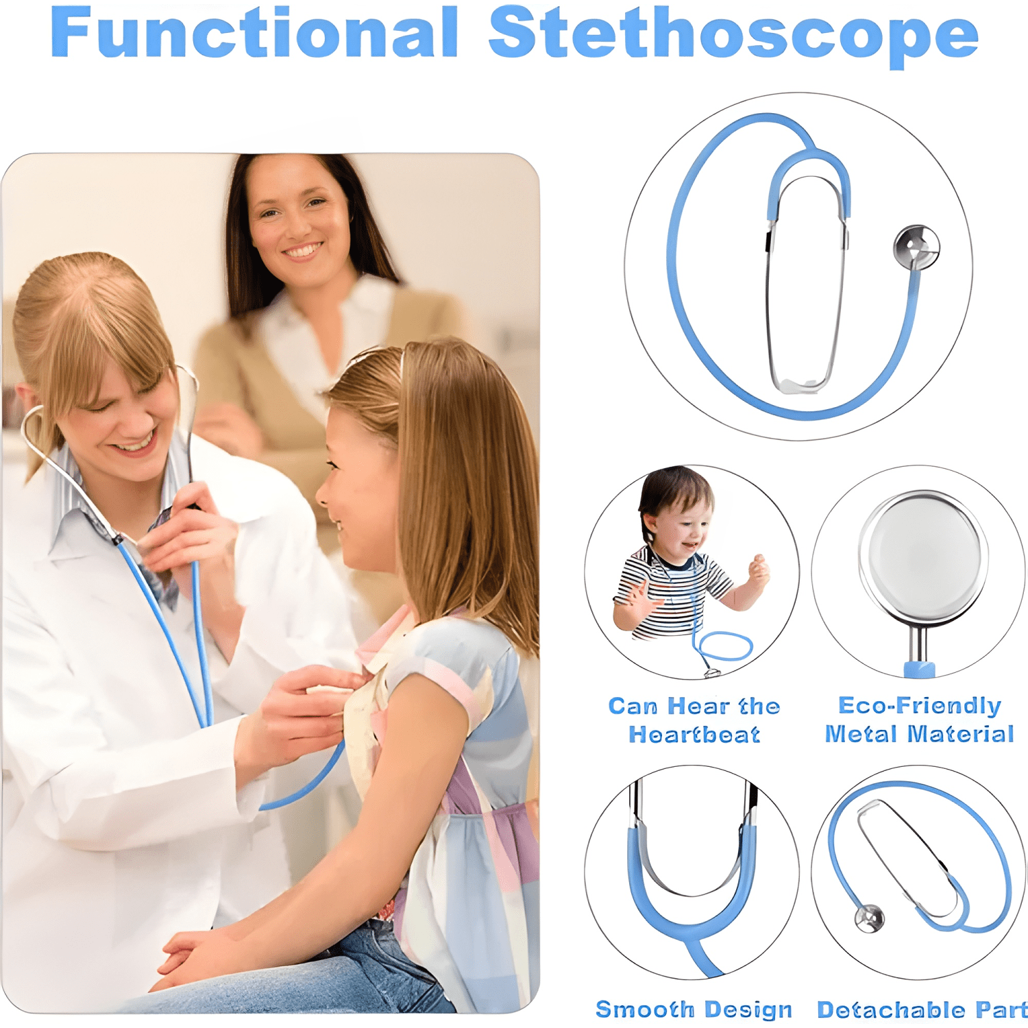 Set juego de roles doctor dentista madera para niños #9-2