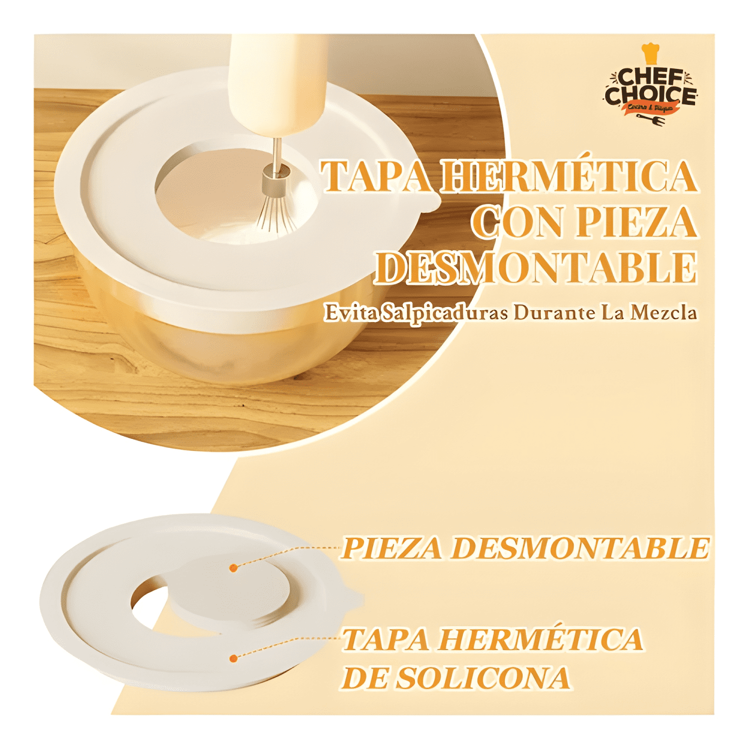 Set 6 bowls acero inoxidable con tapa accesorios rallador-2