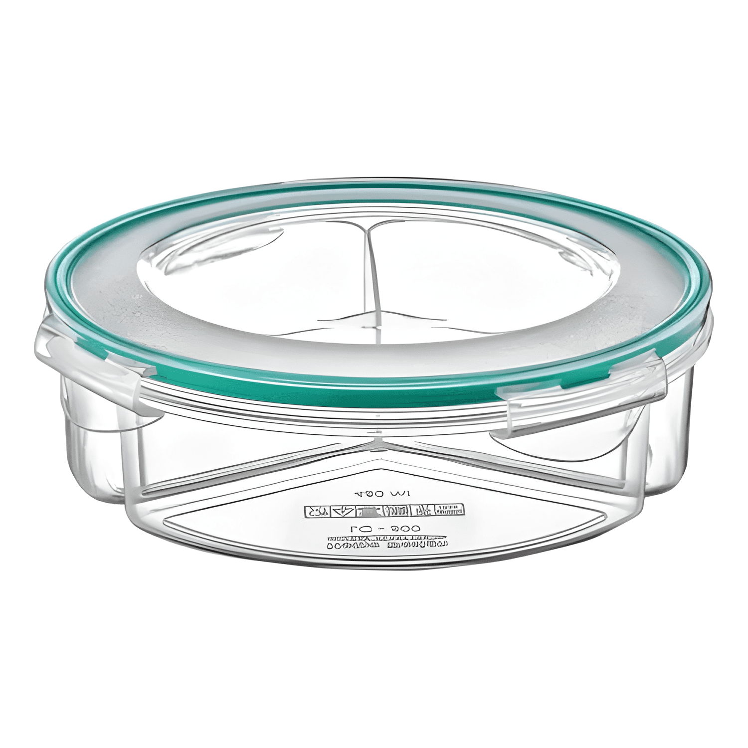 Pote hermético plástico 3 div 450 ml apto microondas-1