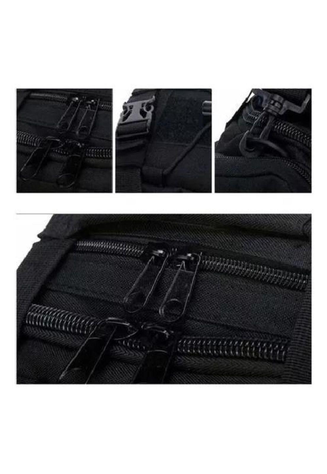 Bolso banano gigante tipo botiquín táctico militar negro-2