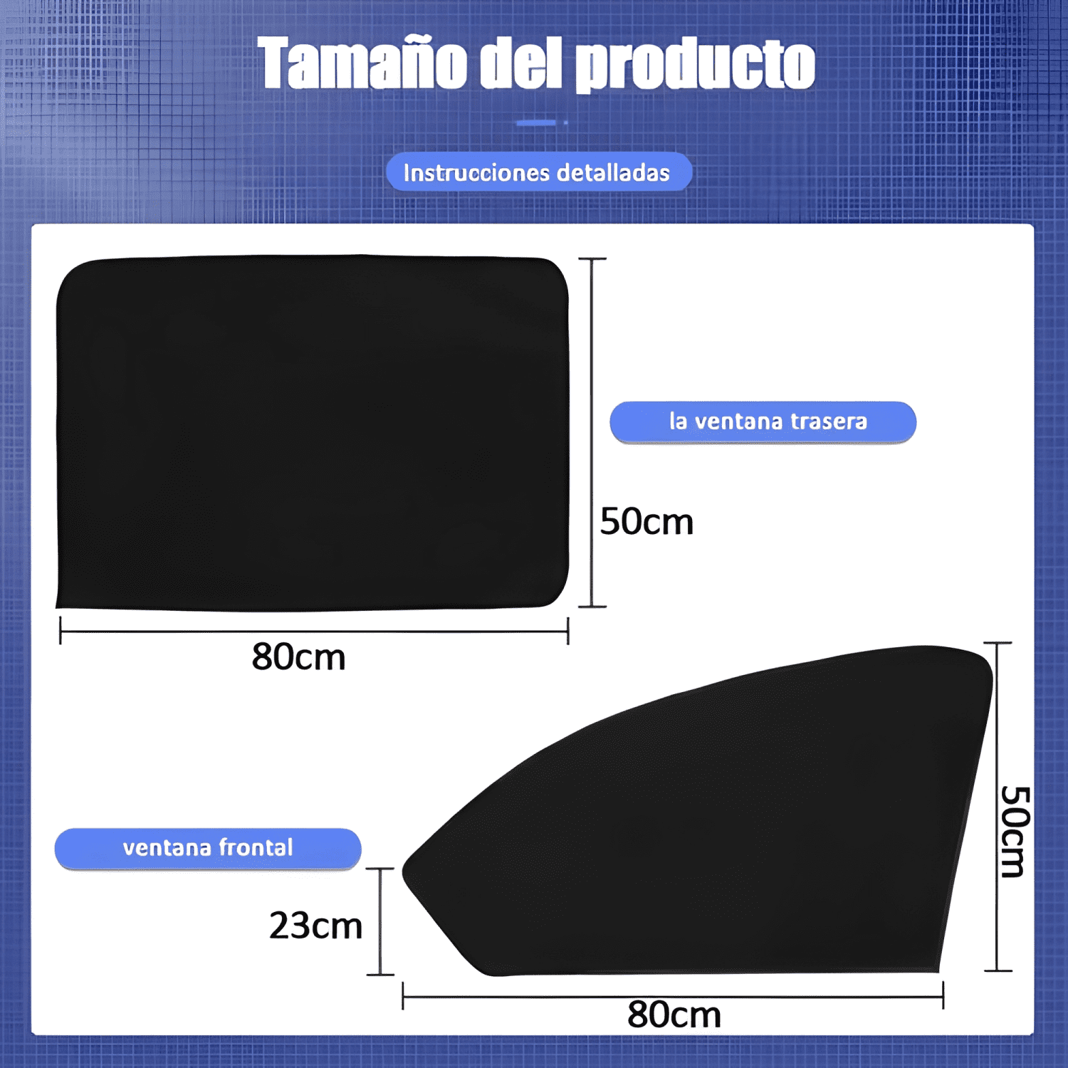 4pcs Parasoles Magnéticos para Ventana Lateral de Automóvil-1