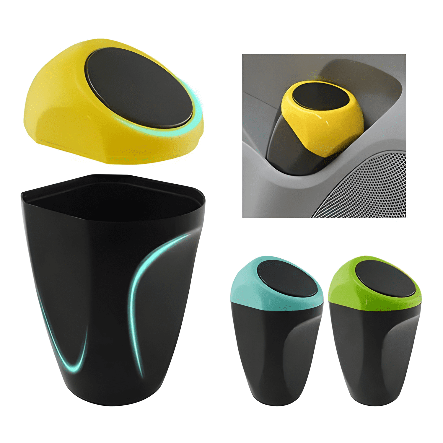 Mini Basurero Auto Portátil Organizador Automático-2