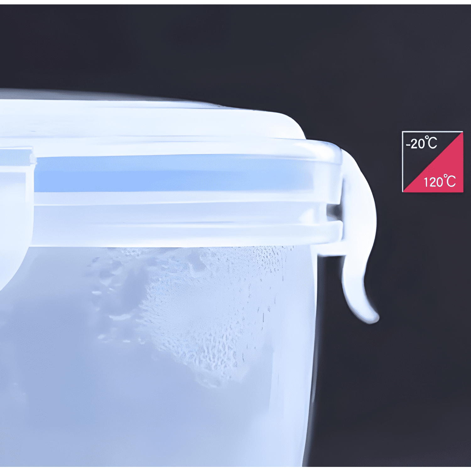 Taper hermético plástico 250 ml a 2,5 L microondas 5u-3