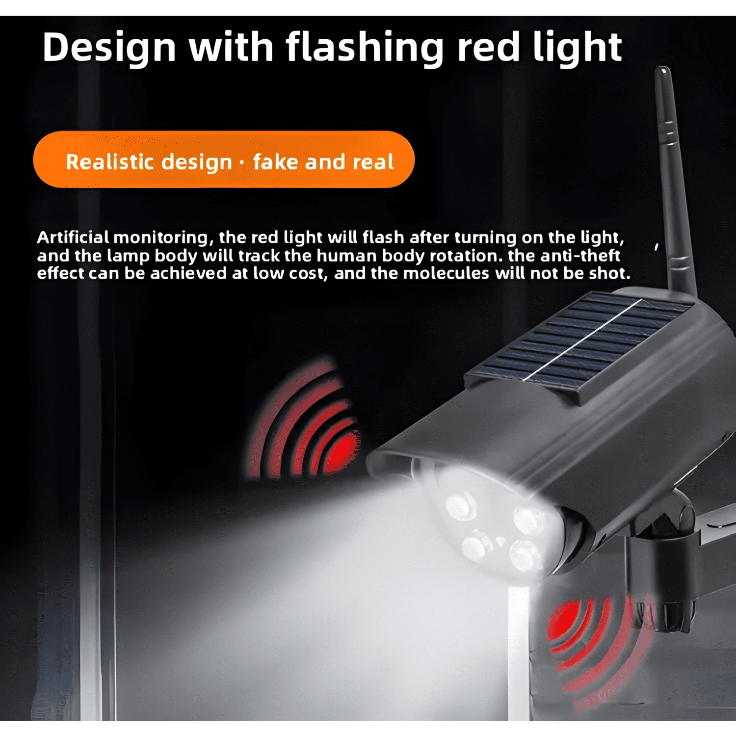 Camara Falsa Tipo Domo Ccd con Luz Led Seguridad-4