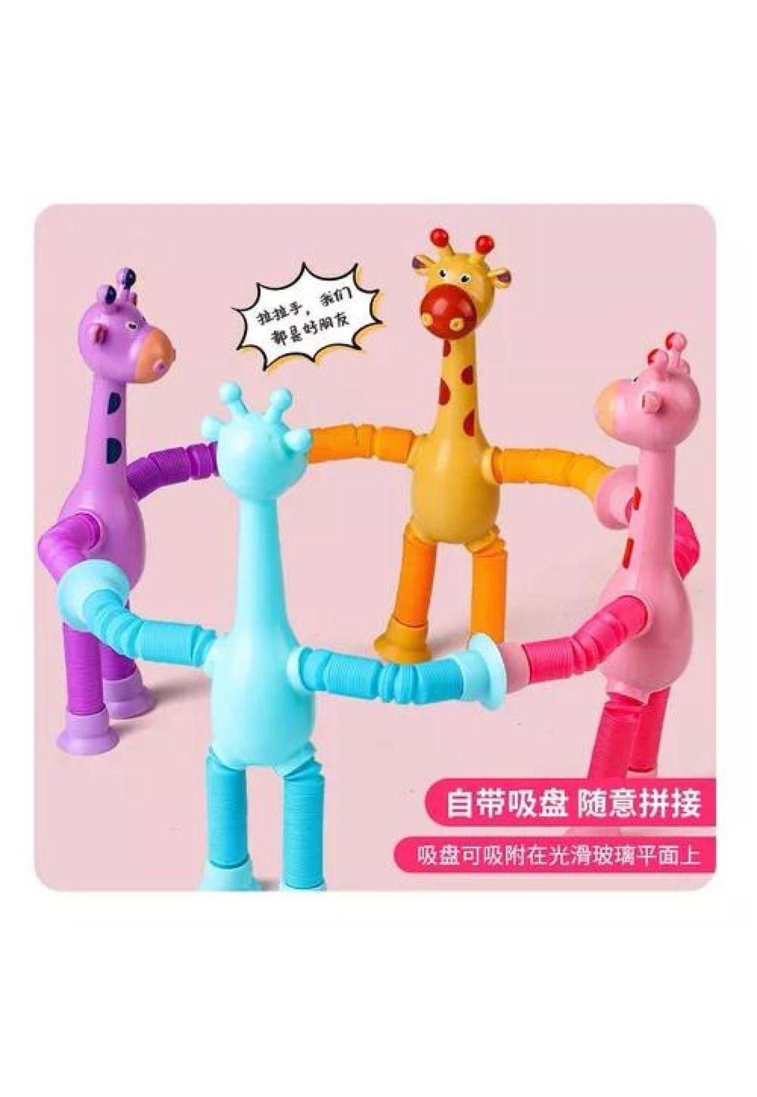 Set de 4 Piezas Sensorial - Descompresión Pop It Tube Jirafa Luz-3
