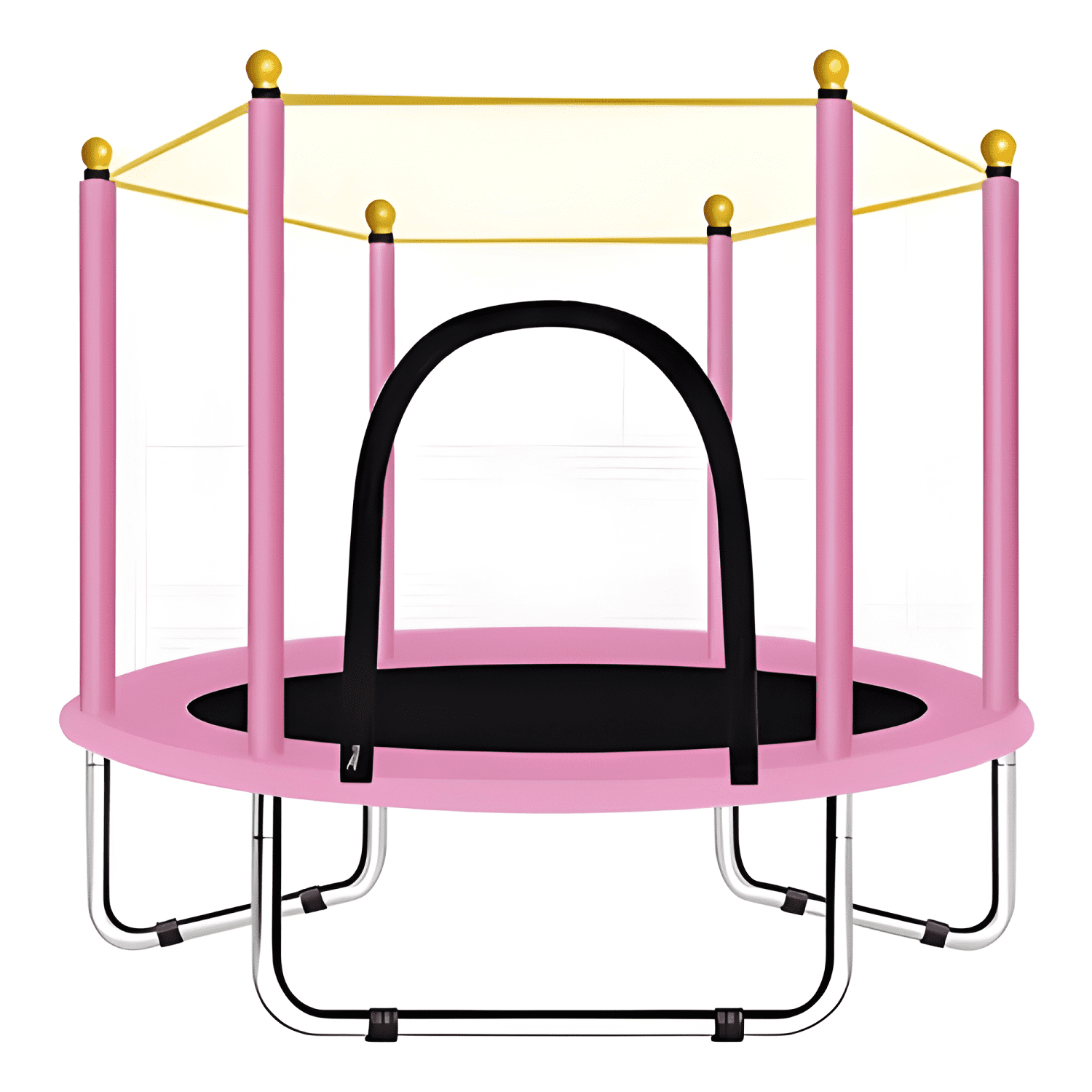Cama elástica trampolín para niños rosada-0