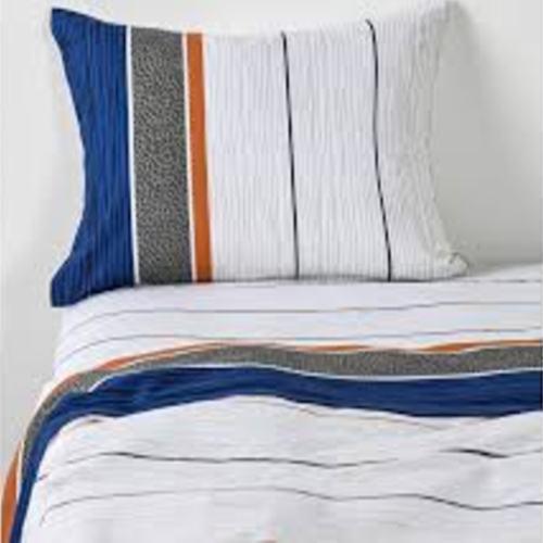 Sabanas super king Af Cannon 144 hilos diseño blue mist-0