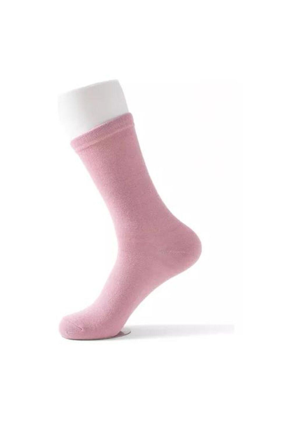 Pack de 12 pares de calcetines largos para mujer, lisos, suaves, 100% bambú, multicolor-2