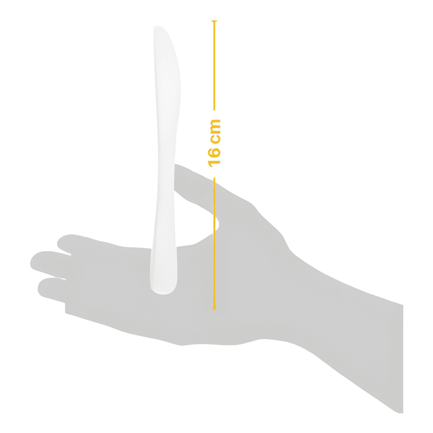Cuchillo biodegradable compostable pack 50 unidades Blanco-3