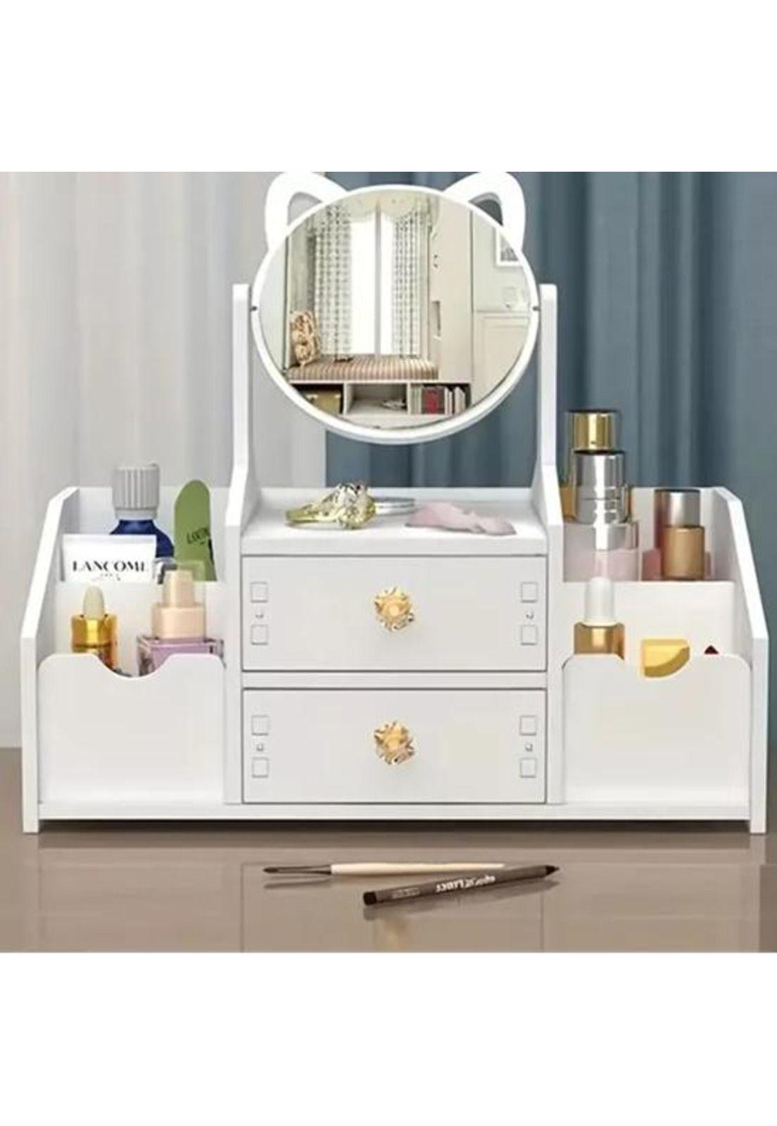 Organizador Maquillaje Cosmetiquero Multiuso con Espejo Gato XL-3