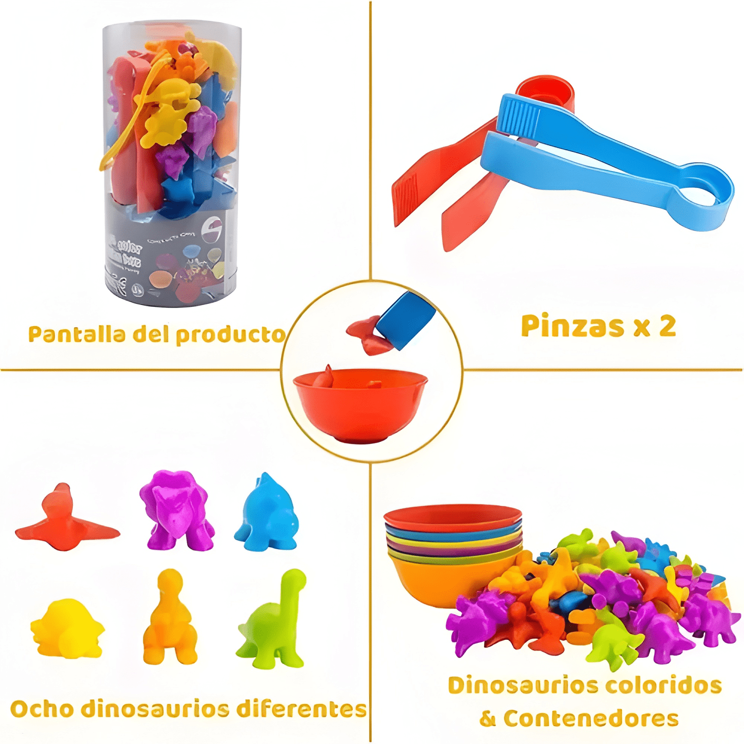 Juego didáctico niños juguete educativo aprender colores #1-3