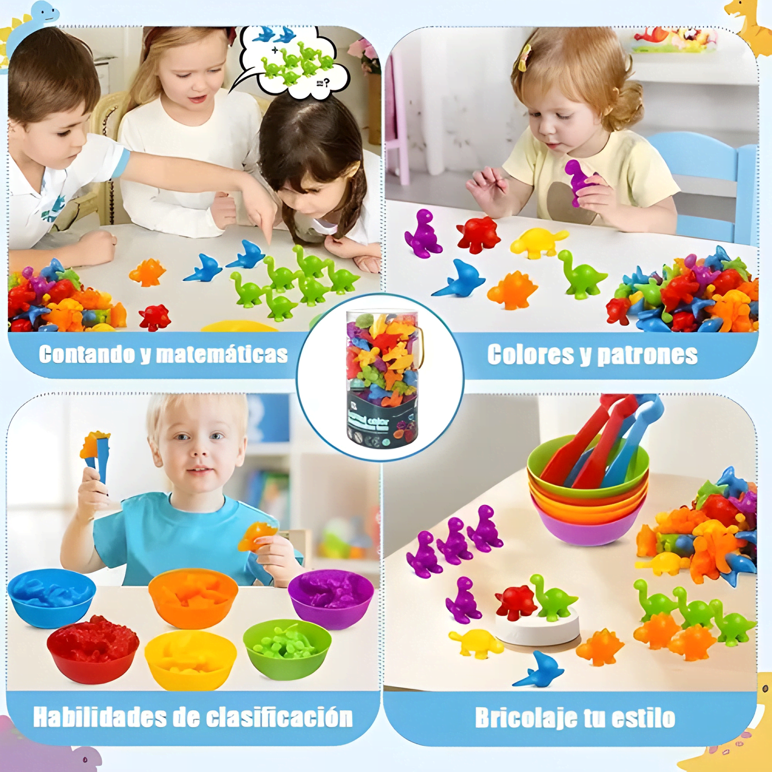 Juego didáctico niños juguete educativo aprender colores #1-4
