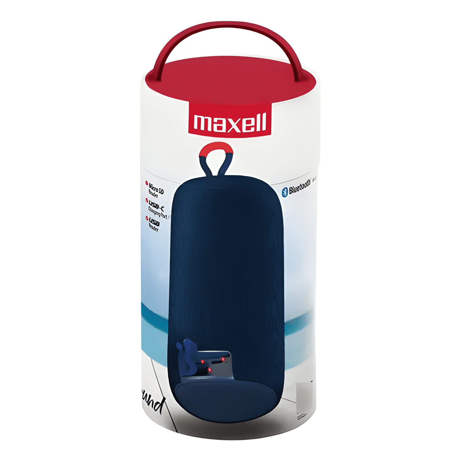 Parlante bluetooth portátil distrikt tws 7 hr Azul-2