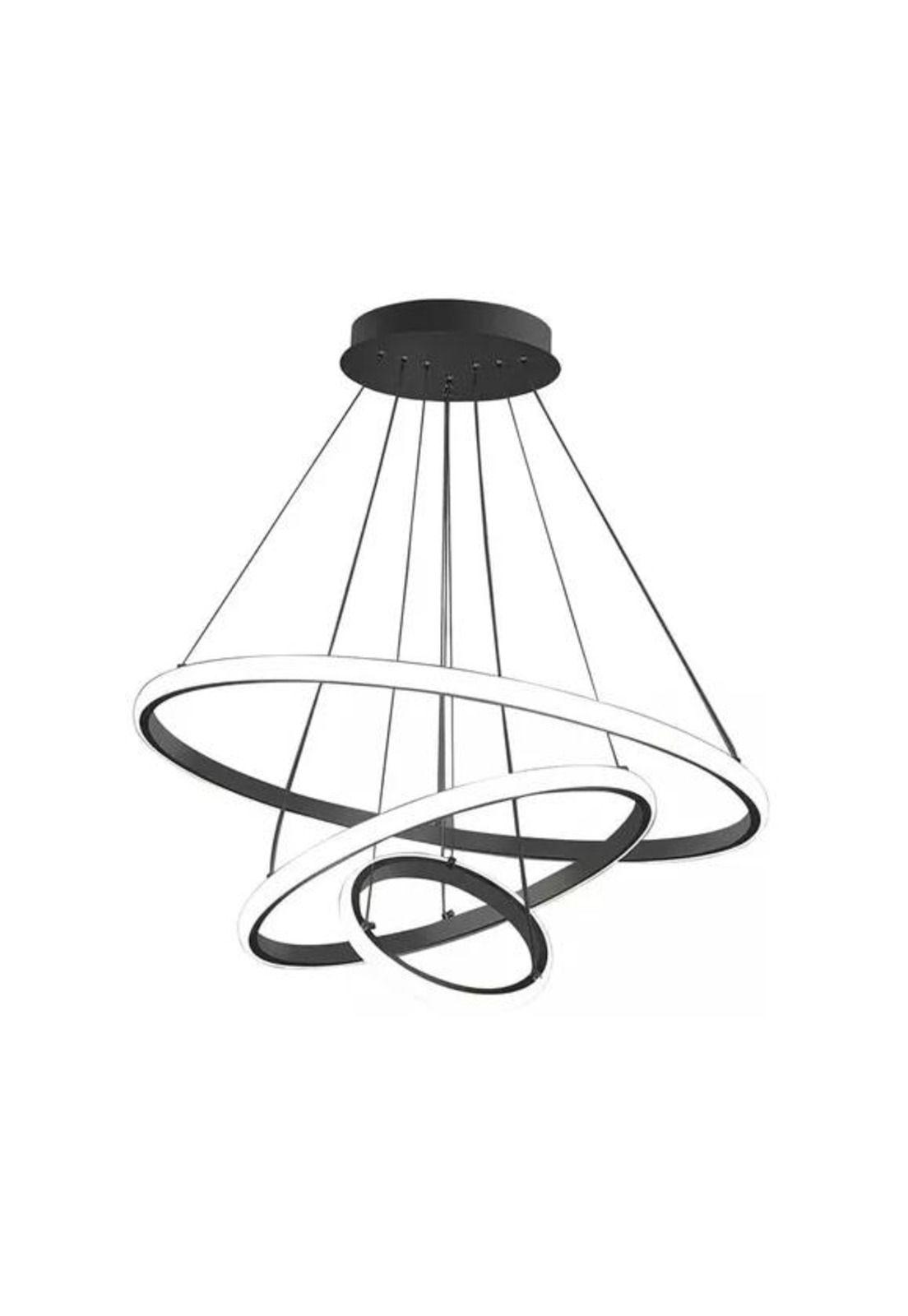 Lámpara de techo colgante led triple aro 80w multicolor-1
