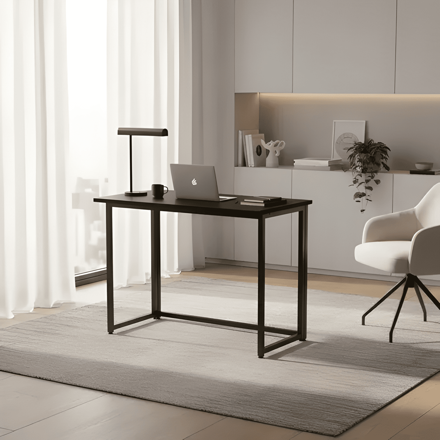 Escritorio oficina plegable 80cm chic home-0