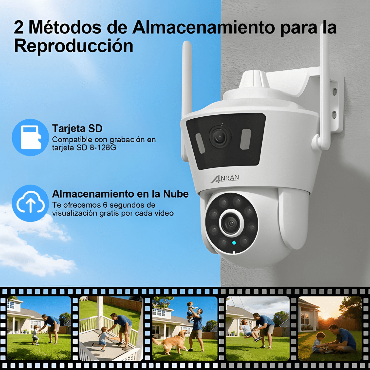 Cámara de Seguridad Wifi Ip 4mp de Doble Visión Ultra-2