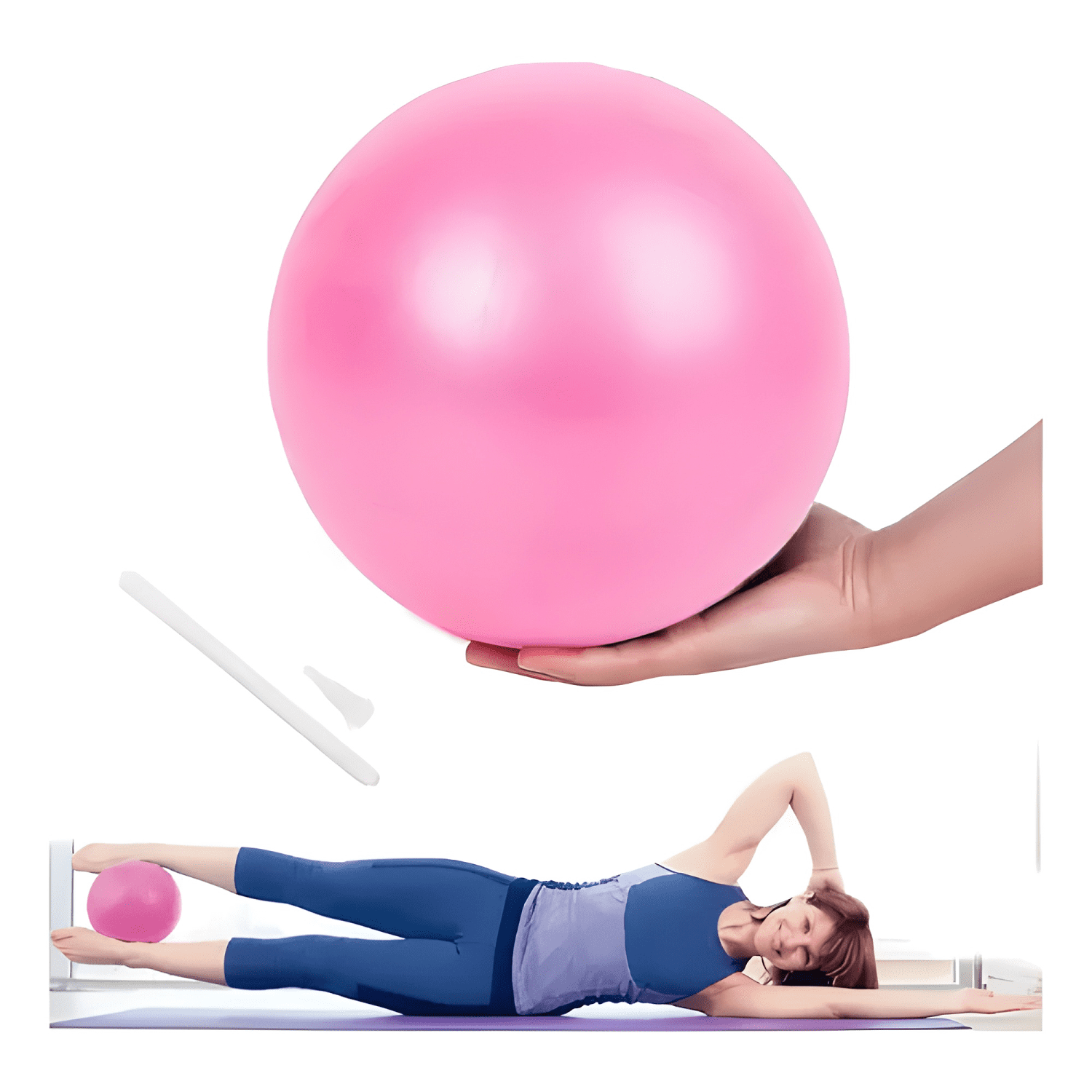 Pelota de gimnasia para estiramiento pilates y yoga de 25 cm-2