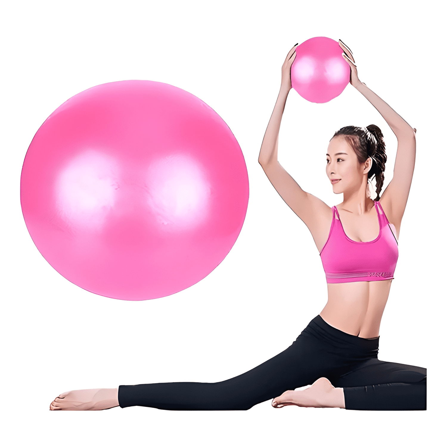 Pelota de gimnasia para estiramiento pilates y yoga de 25 cm-3
