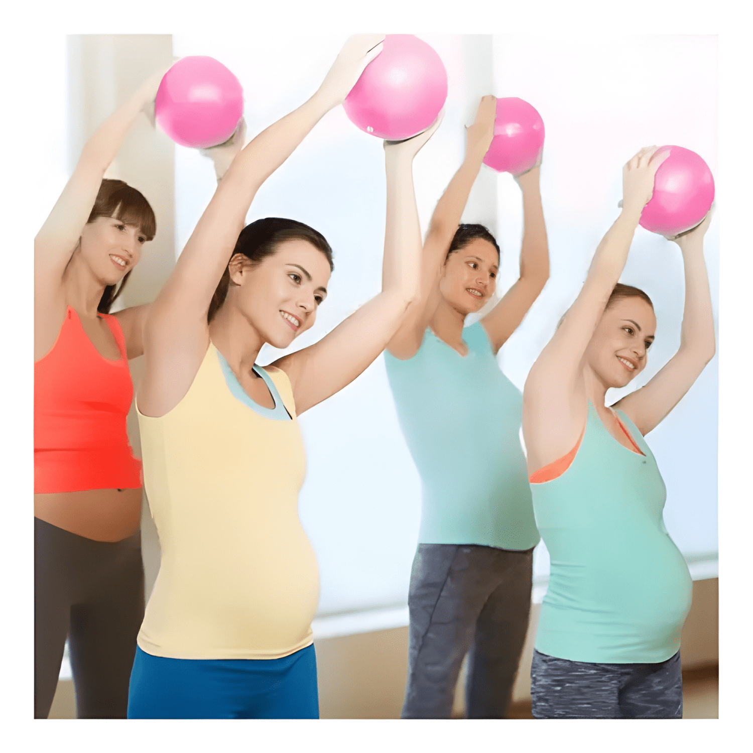 Pelota de gimnasia para estiramiento pilates y yoga de 25 cm-4
