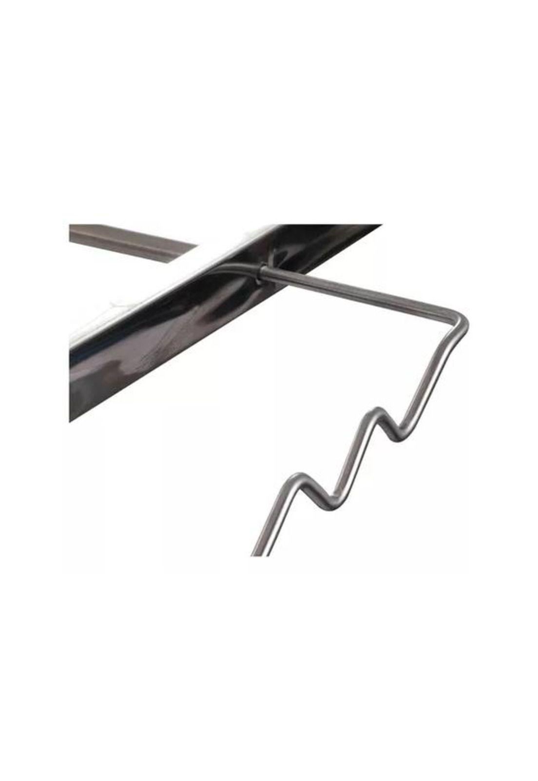 Tendedero plegable acero inoxidable, color gris-3