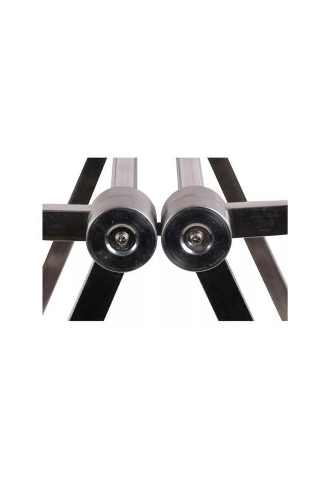 Tendedero plegable acero inoxidable, color gris-5