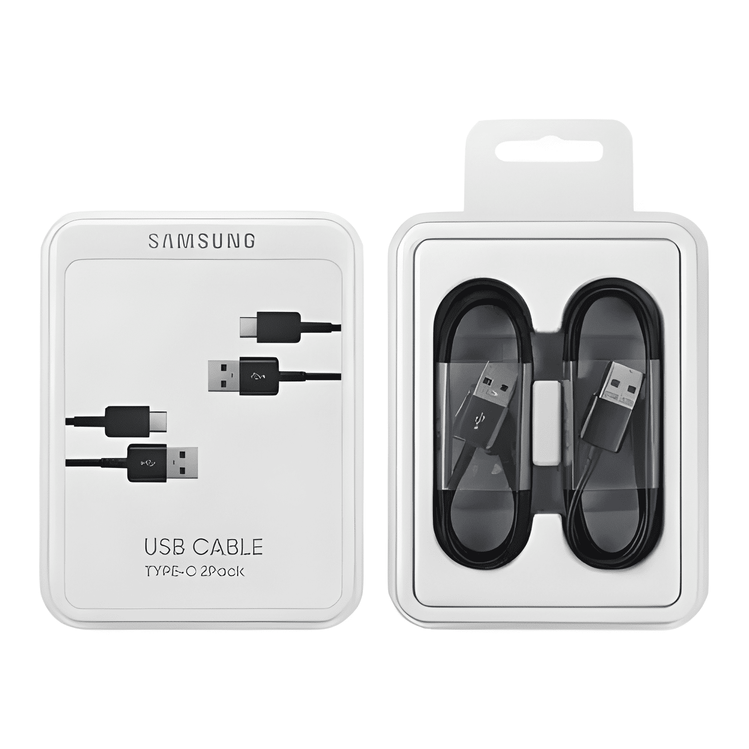 Cable USB tipo c pack x2 stcstorage Negro-0