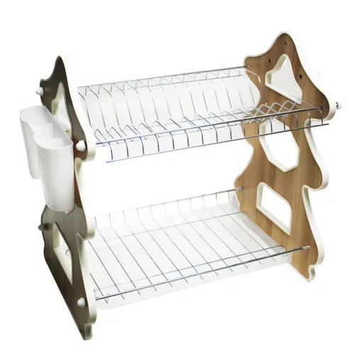 Secador platos aluminio inoxidable cromado-1