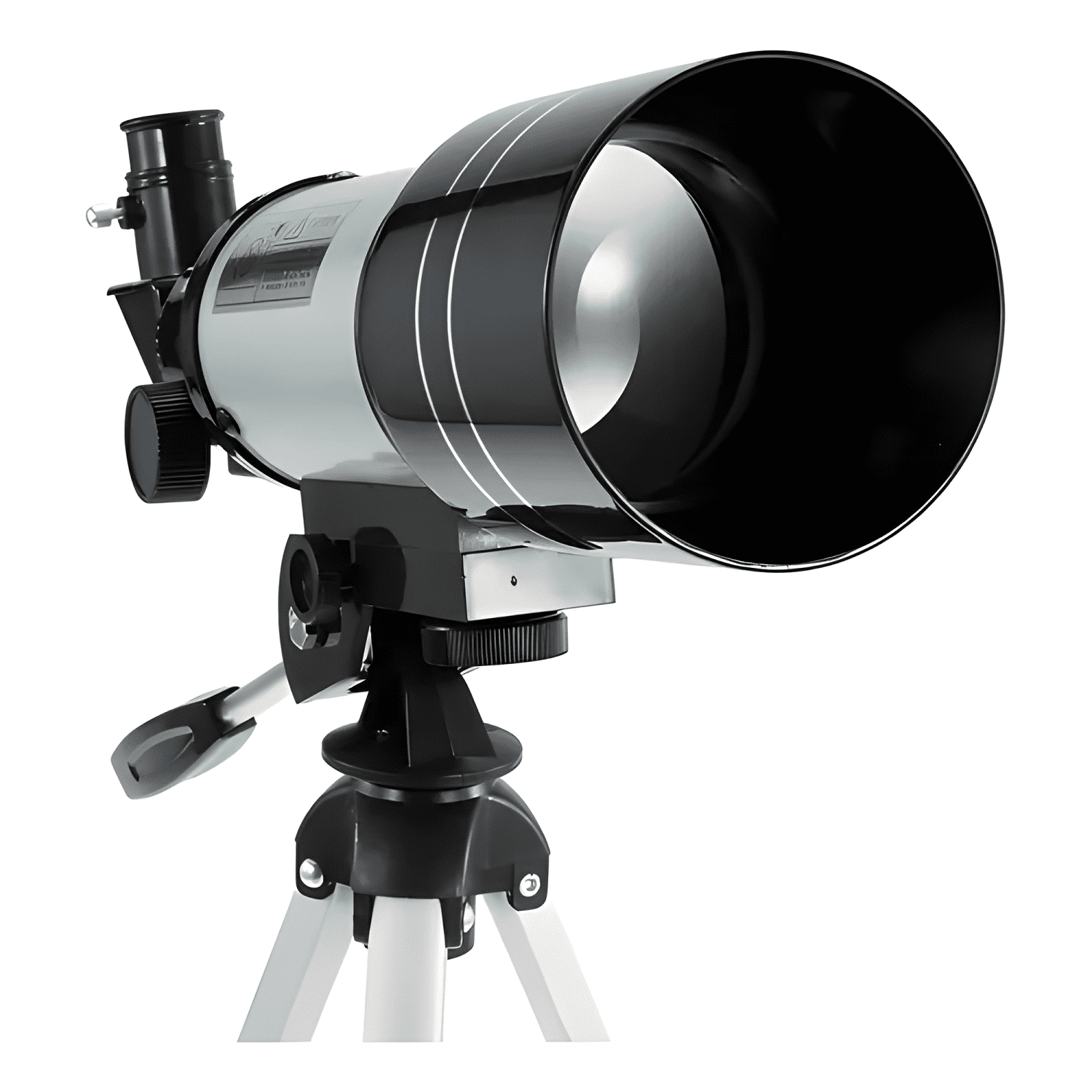 Telescopio Astronómico 300 X 70mm Oculares Plateado-2