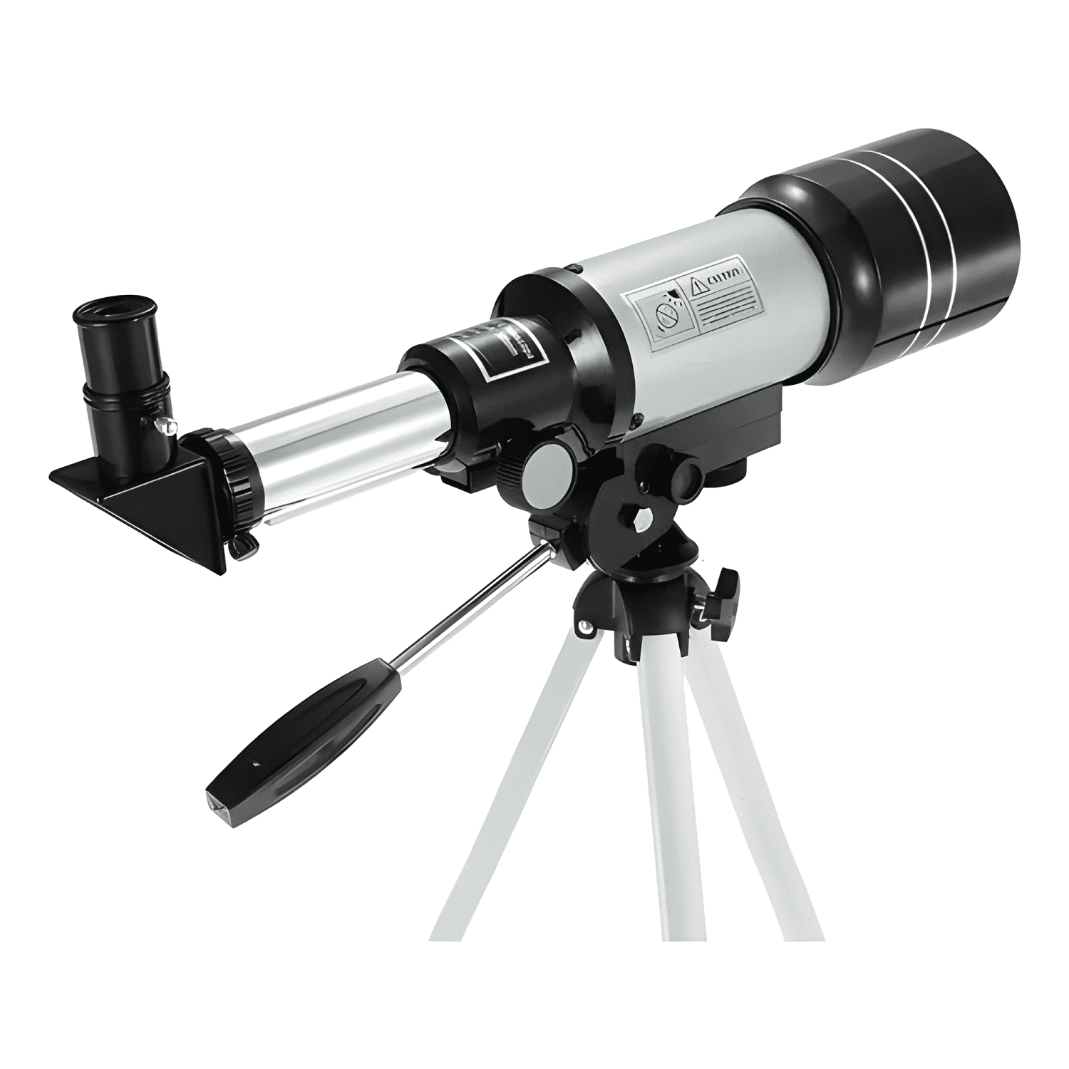 Telescopio Astronómico 300 X 70mm Oculares Plateado-3