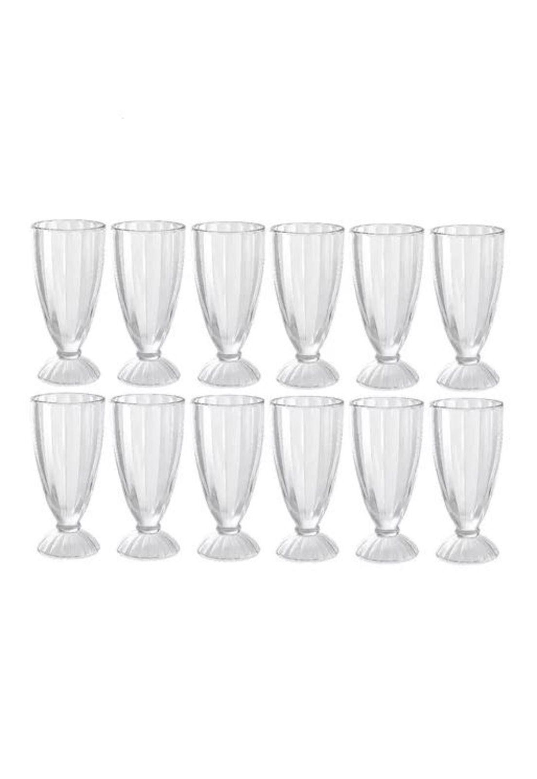 Set 12 Copas Milk Shake Helado Malteadas Postre Global-6