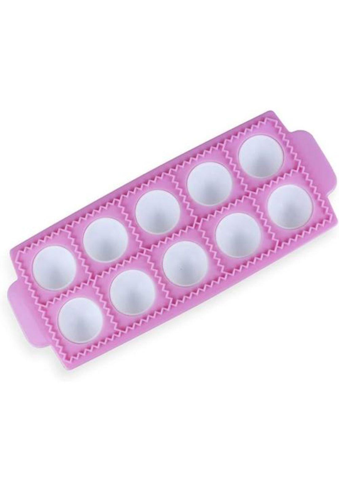 Molde para 10 raviolis redondos color blanco-0