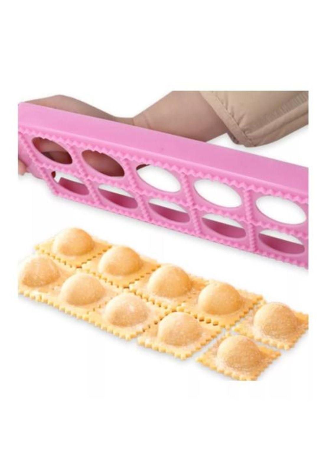 Molde para 10 raviolis redondos color blanco-1