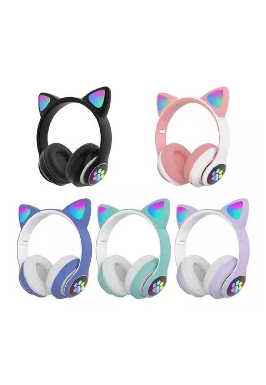 Auriculares gamer inalámbricos CAT Gaming STN-28 rosa LED-6