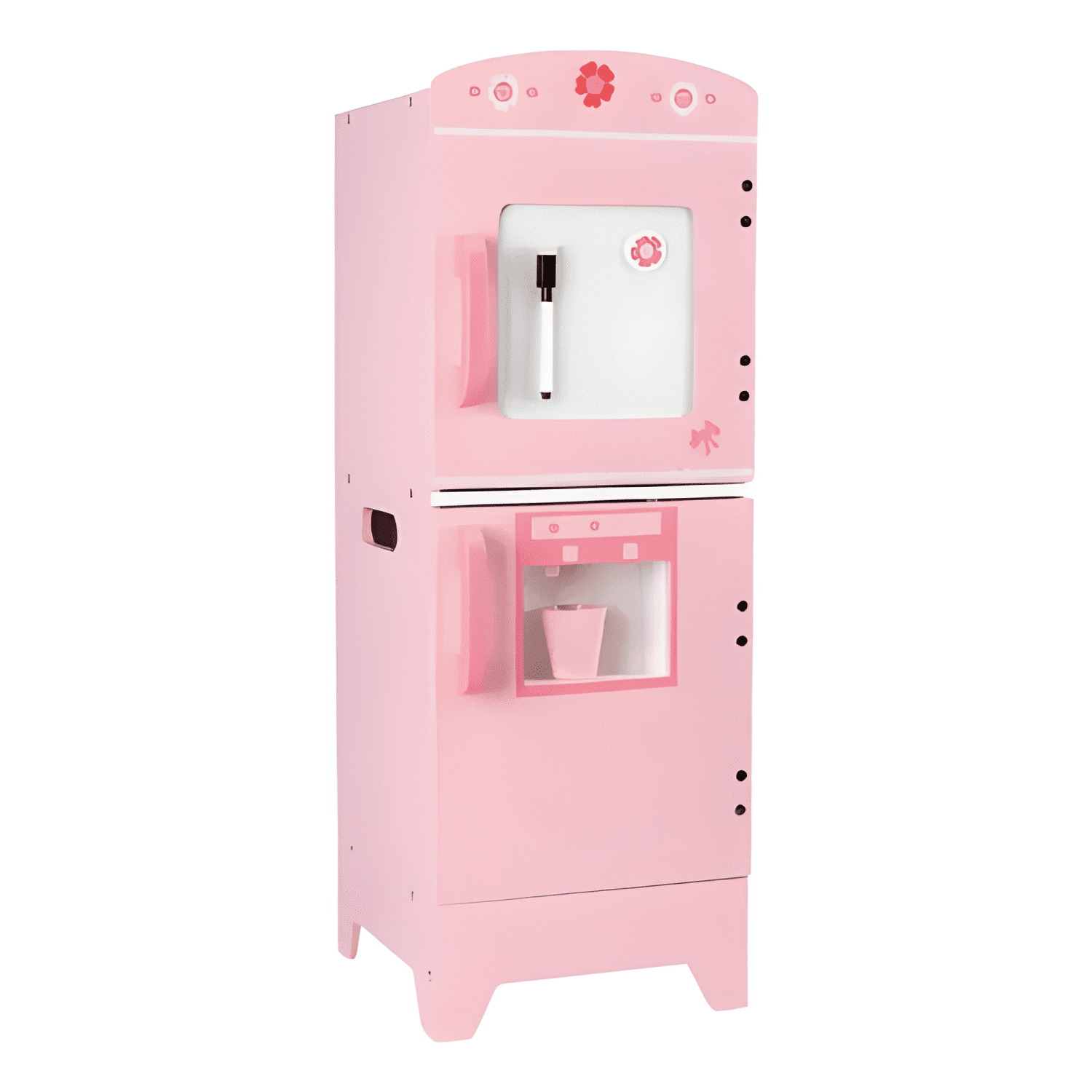 Refrigerador de madera para niños juego de imitación-4