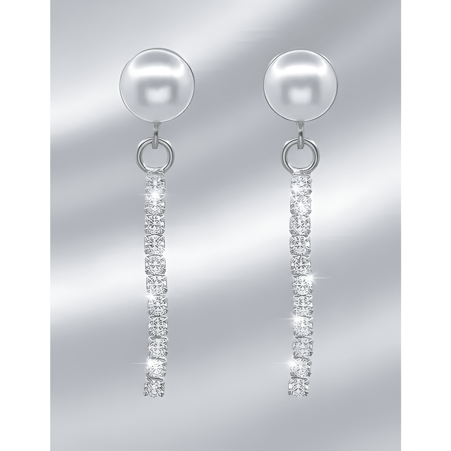 Aros Plata 925 Perla De Rio Cadena De Circones Tenis Mujer-1