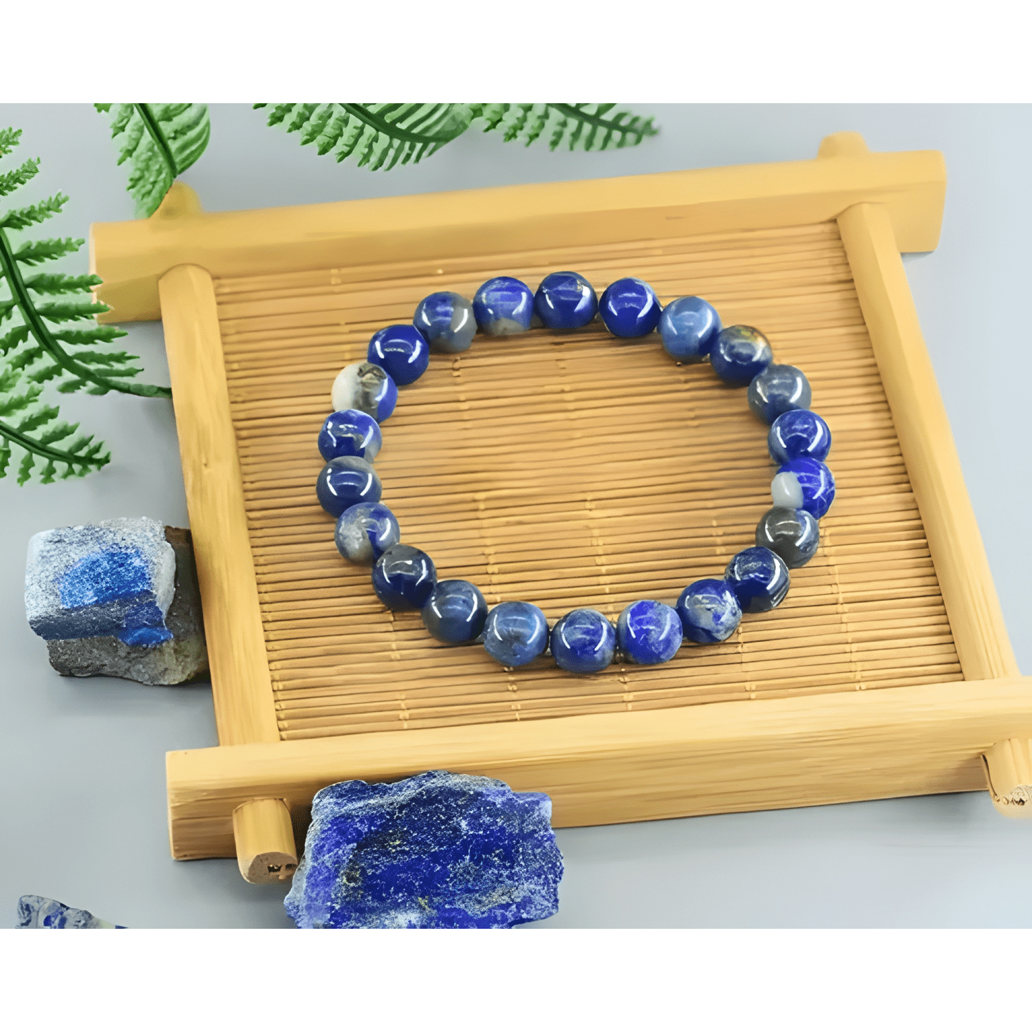 Pulsera lapislazuli original piedra sabiduría #14-1