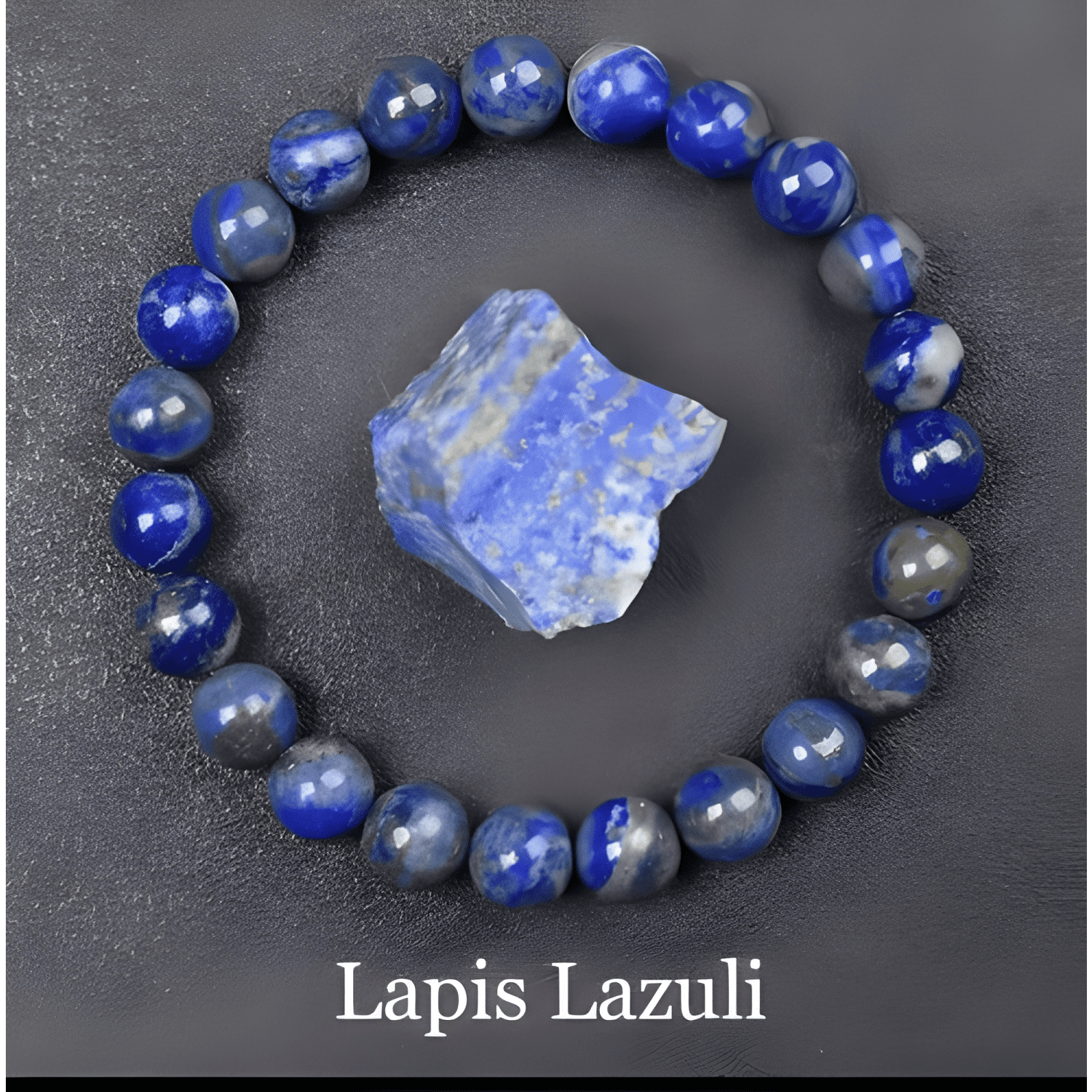 Pulsera lapislazuli original piedra sabiduría #14-2