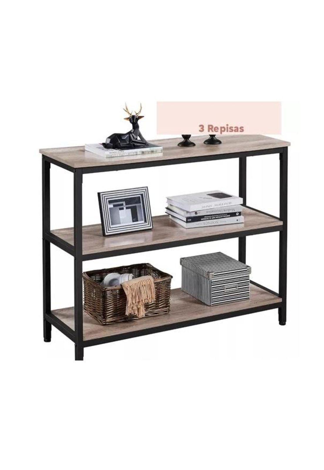 Arrimo tres niveles, madera grisácea-2